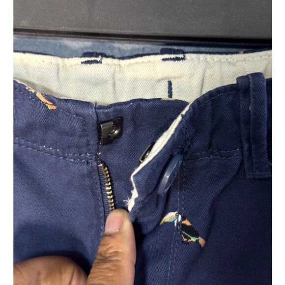 BABY GAP BOYS BLUE CHINOS WITH TOUCAN BIRDS SIZE 5 - Picture 4 of 11